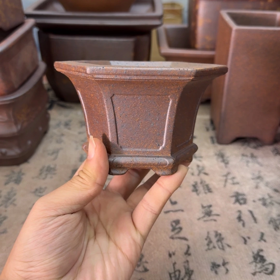 紫砂花盆46号宜兴紫砂正品9.5x6.8