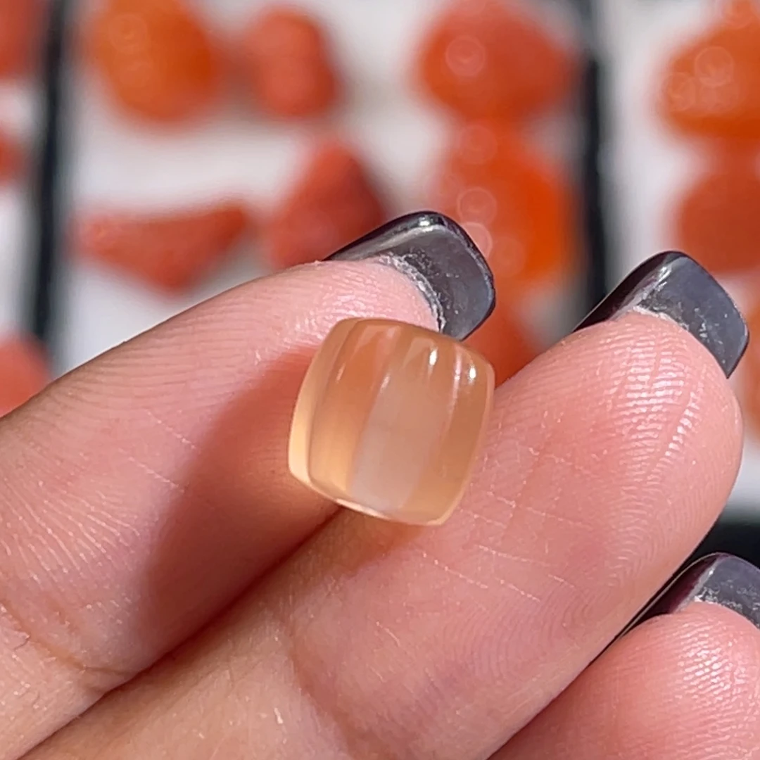 未镶嵌直切瓜珠 8.3x8.3mm 不换退玛瑙/玉髓