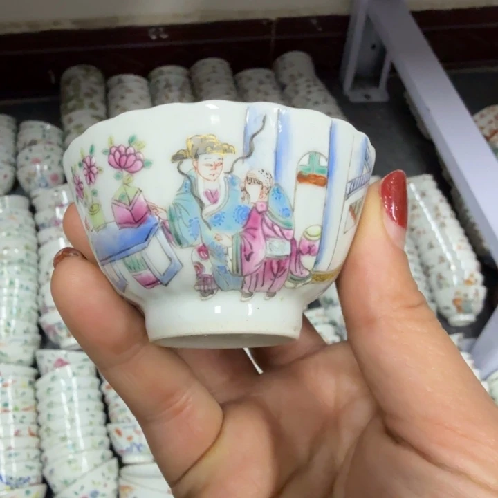 華***仔景德镇陶瓷杯子盖碗