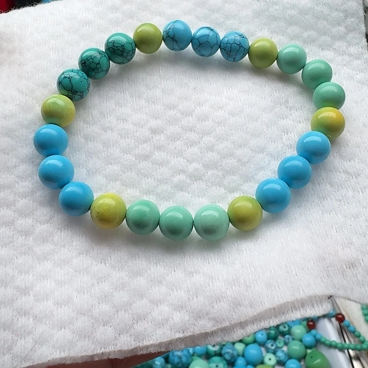 尺寸：8➕多宝色圆珠手串