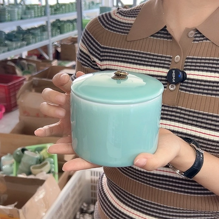 龙泉云间青瓷小米茶器