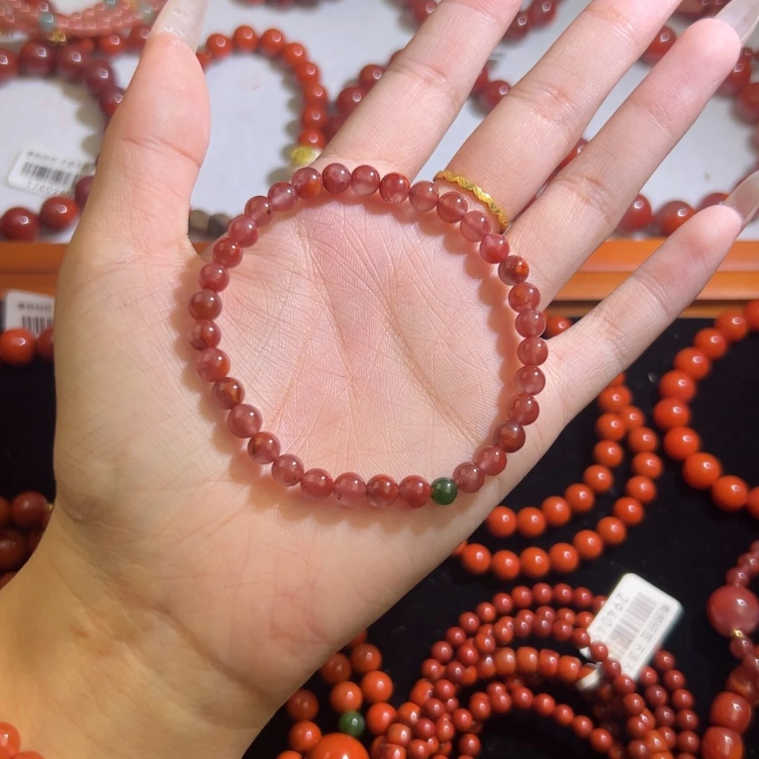 手串未镶嵌南红玛瑙5mm+