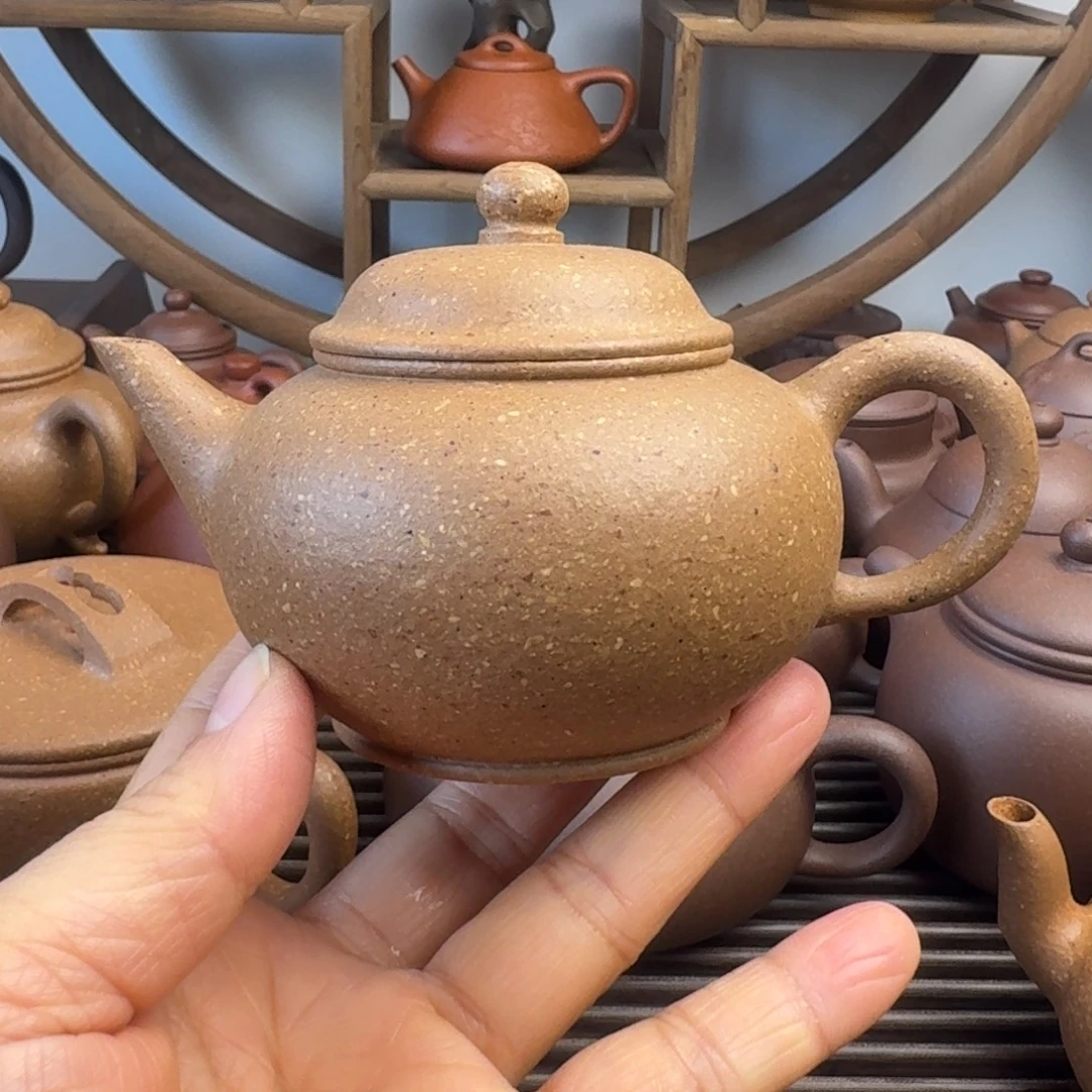 紫砂茶壶150cc水平梨皮段泥
