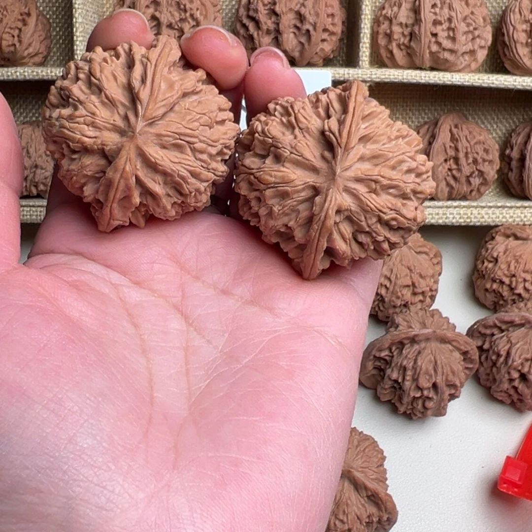 核桃把件笑**生苹果圆001号