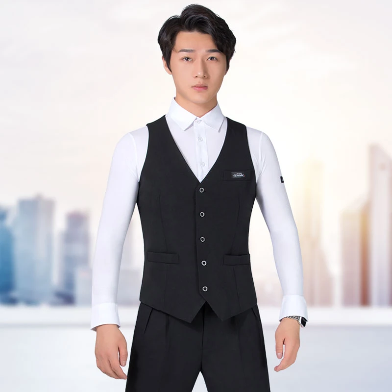 【比赛表演马甲】丹宝罗男士摩登舞拉丁舞华尔兹交谊舞马夹时尚于