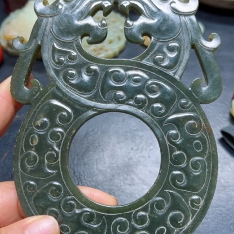 吊坠白玉菩提把件