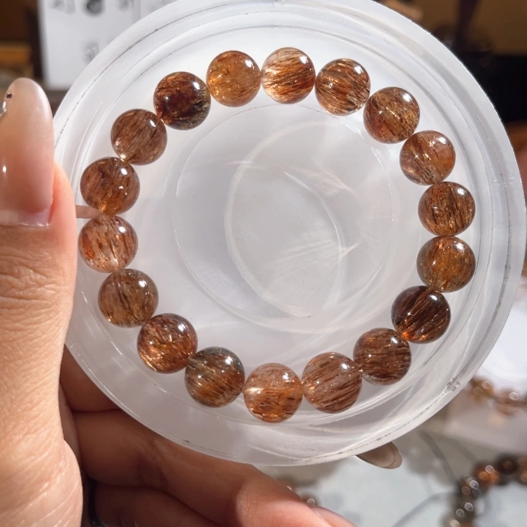 水晶未镶嵌手链黑金超11m