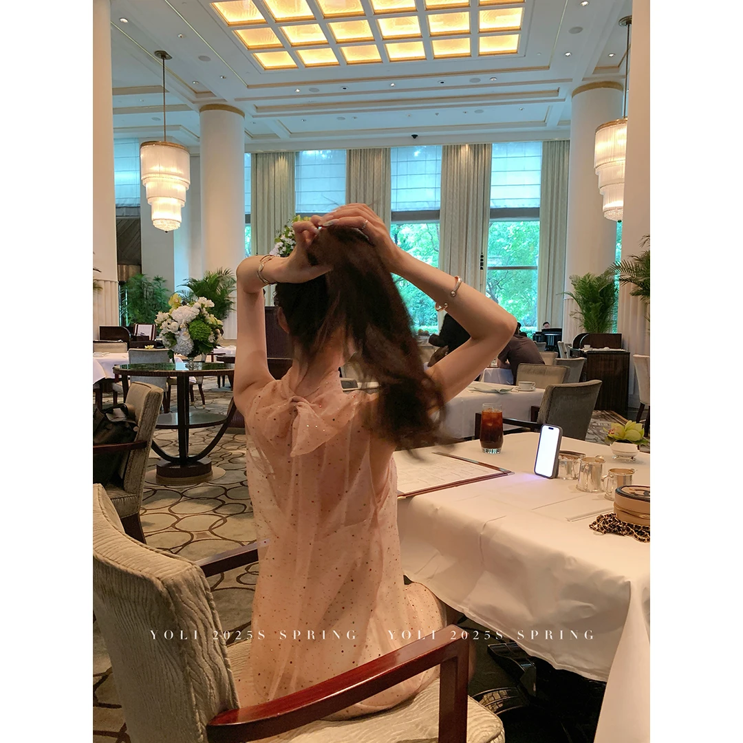 YOLI 张宥利“碎钻星河”吊带连衣裙