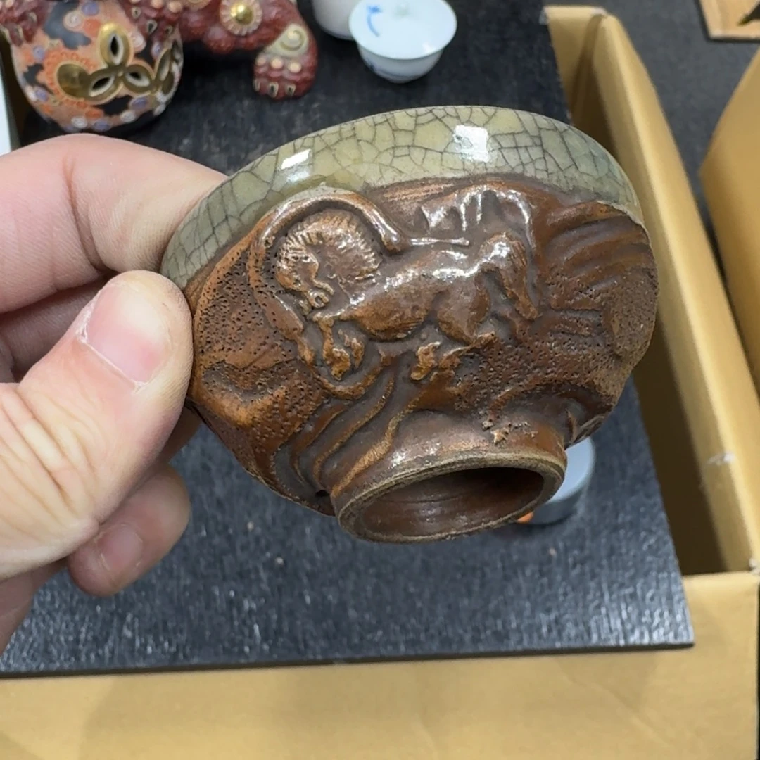 陶瓷日本中古工艺品摆件