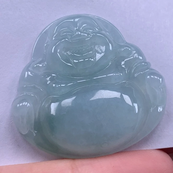 颈饰未镶嵌翡翠佛公吊坠