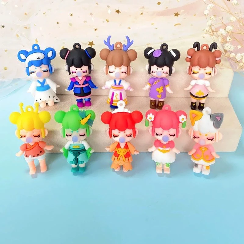 （双许愿）国潮泡泡女孩diy配件