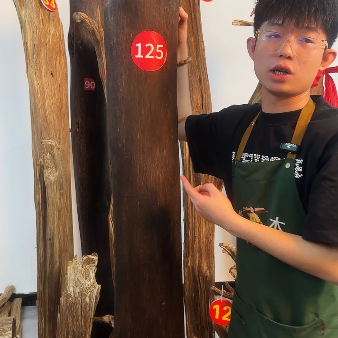 沉香木摆件用****2天然沉香原木摆件➕底座