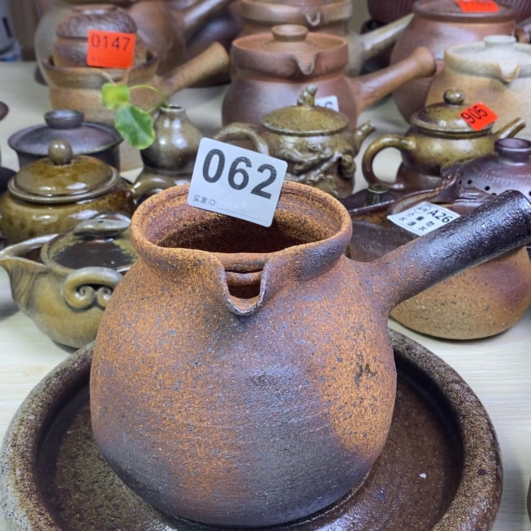钱***万柴烧粗陶烤茶罐900