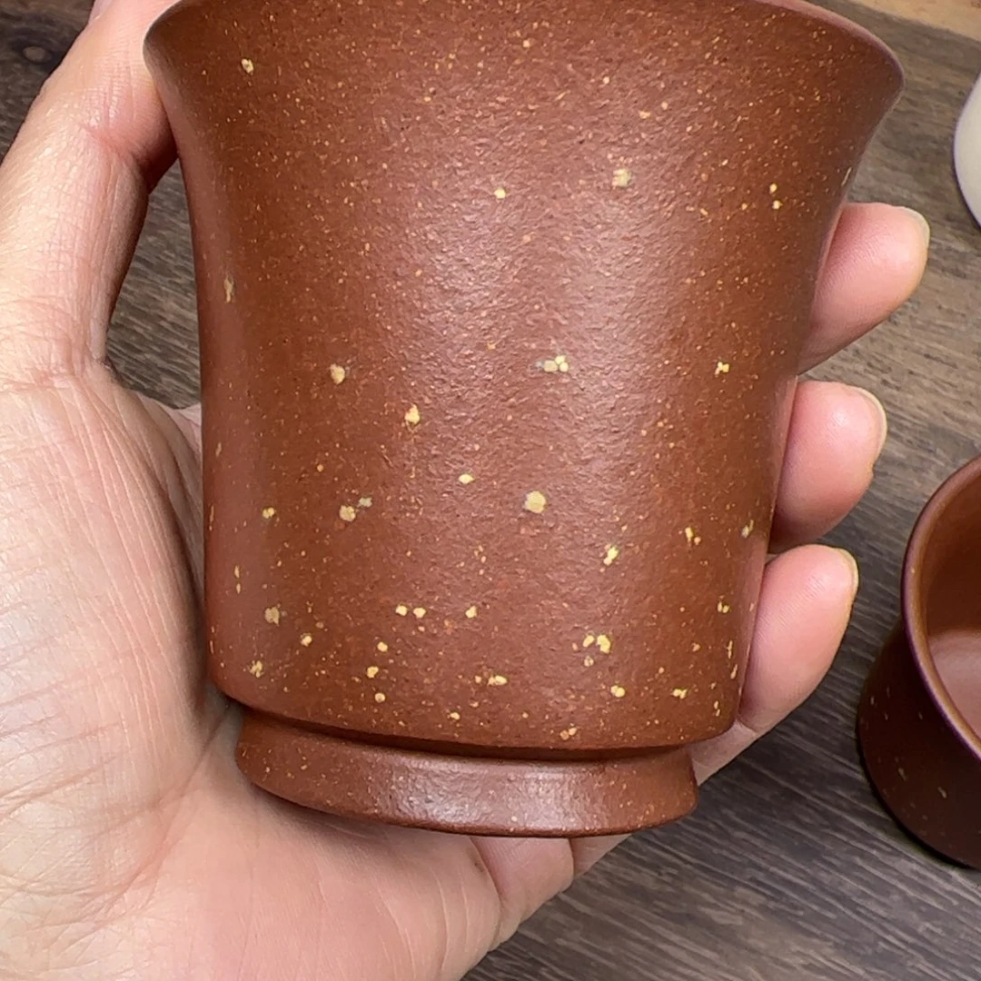 段泥茶杯清**杯红降铺砂主人杯