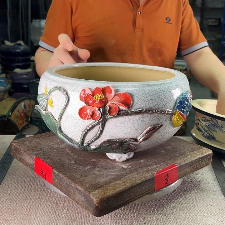 泳坤堂石湾盆张****计陶瓷