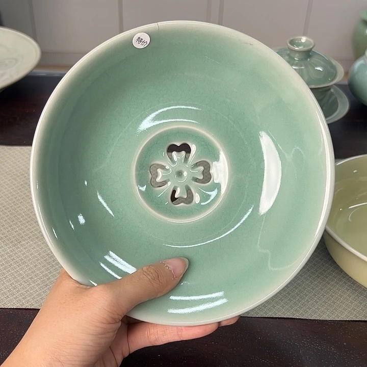龙泉云间青瓷小米茶器