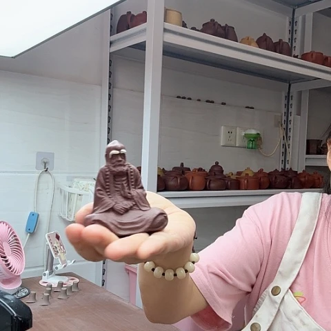 紫泥茶宠达摩茶宠茶宠