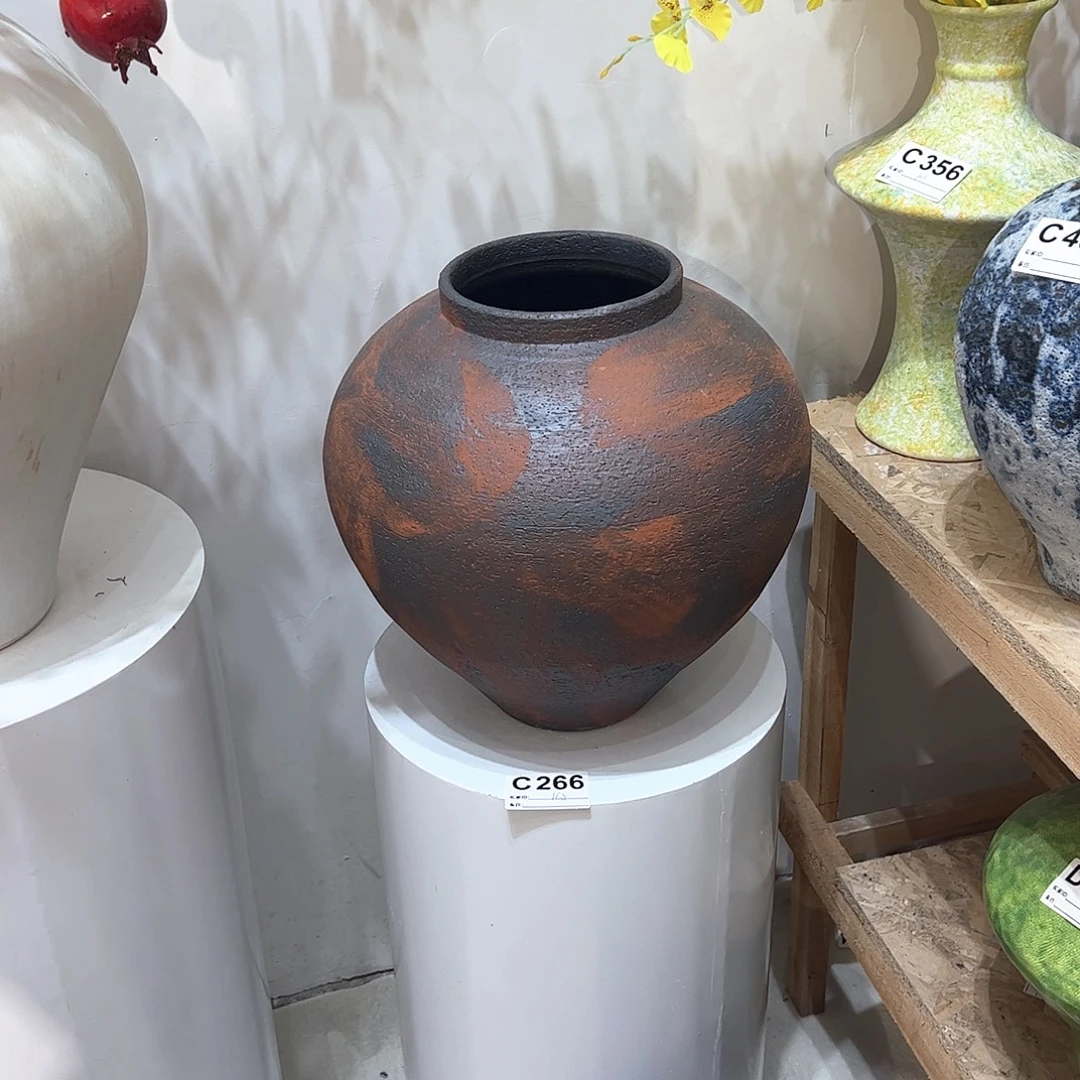 紫砂花瓶景德镇陶瓷