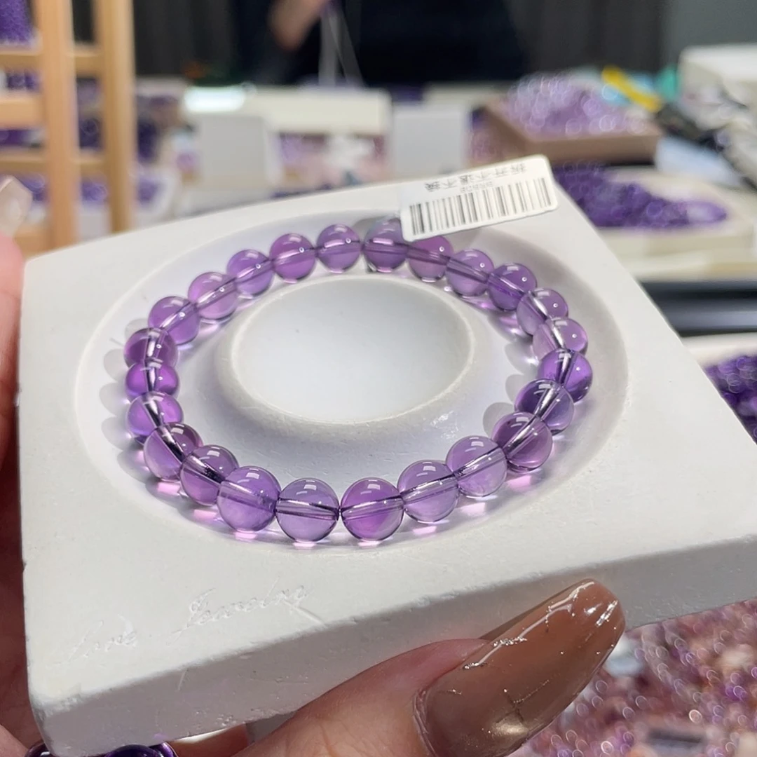 未镶嵌手链水晶8mm巴西紫水晶