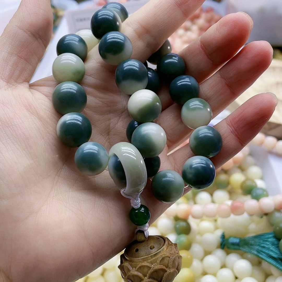 菩提根/象牙果手串Y***～山水菩提成品