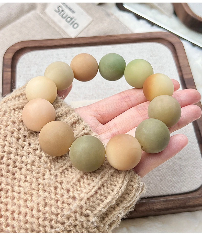 纯手工干磨天然菩提手串多宝大尺寸21mm念珠佛珠