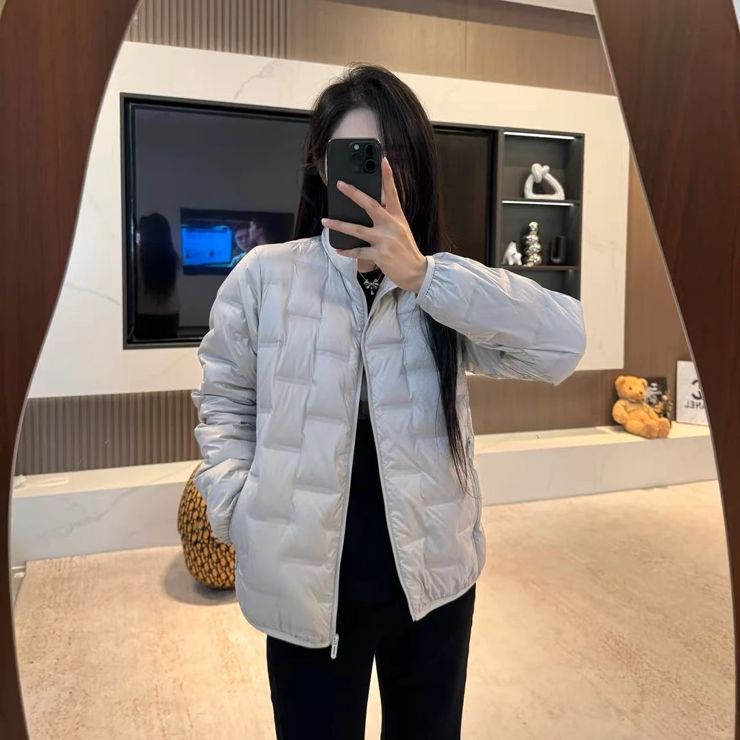 宿慕SUMU女款轻薄羽绒服外套2025新款冬季百搭立领羽绒服女装3615