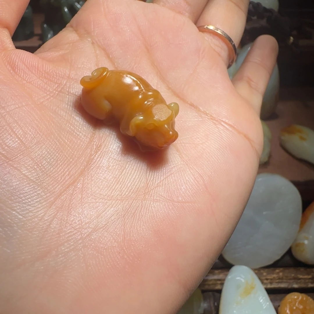 和田玉未镶嵌挂件