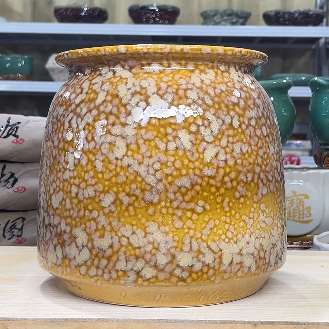 陶瓷绿植多肉微瑕花盆口径20*22