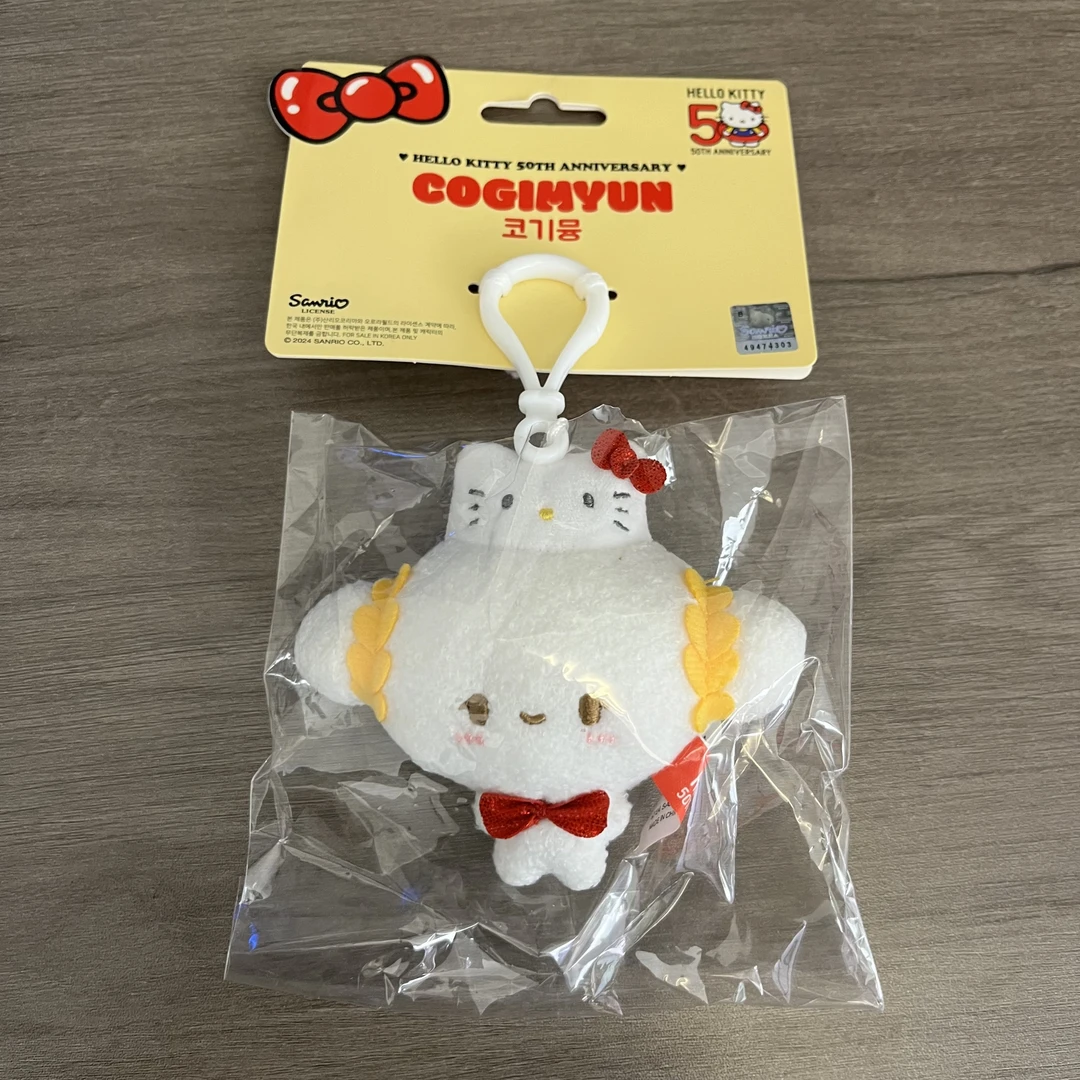 【三丽鸥Sanrio】三丽鸥hellokitty五十周年韩国限定小麦云公仔挂件