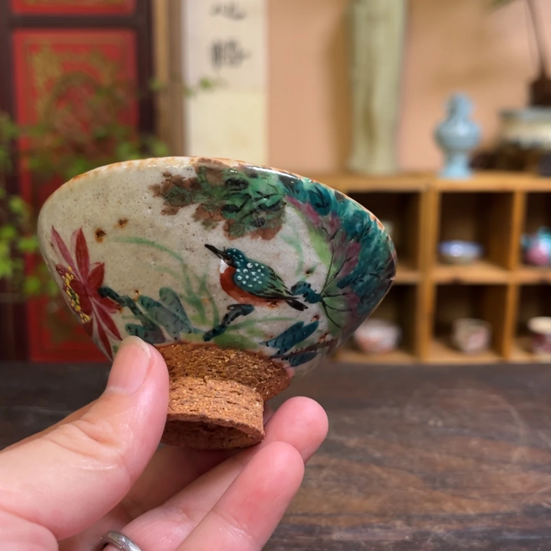 柴烧手工手绘陶瓷