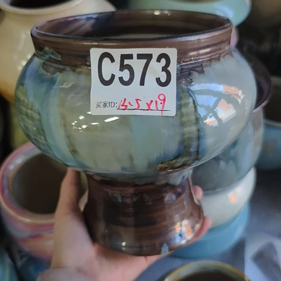 景德镇手工高温陶瓷：内13.5口高19