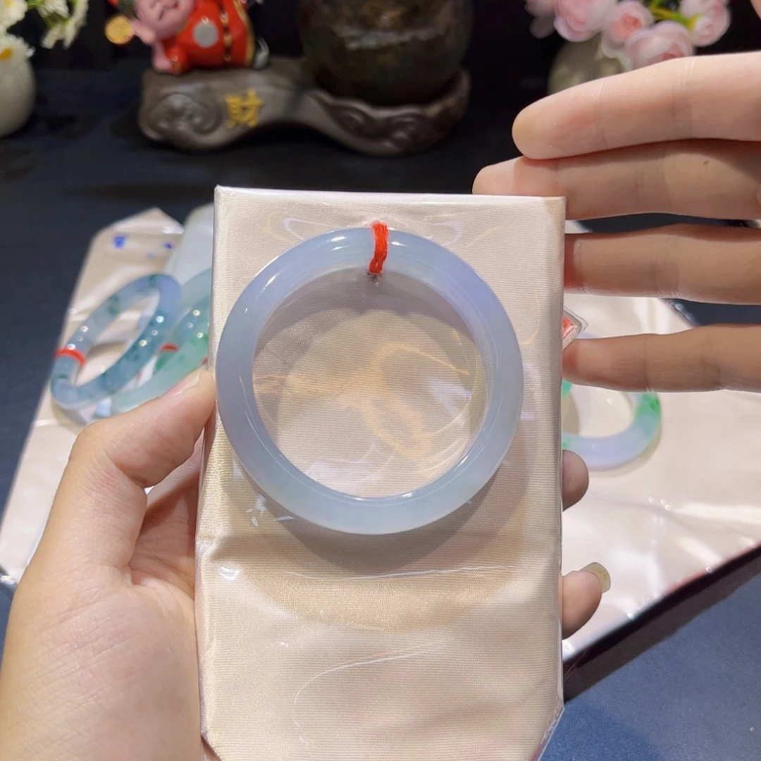 翡翠手镯未镶嵌翡翠手镯51圈口