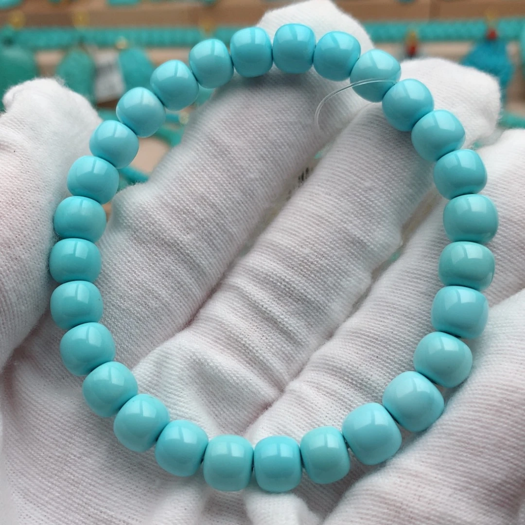 绿松石未镶嵌珠宝奇石7.2mm