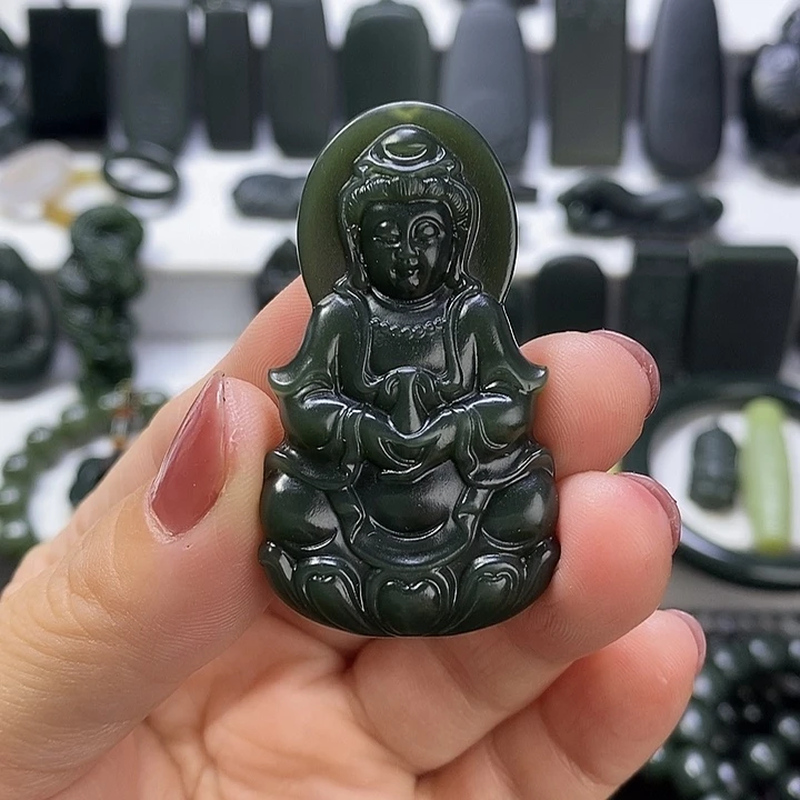 和田玉（青玉）未镶嵌挂件