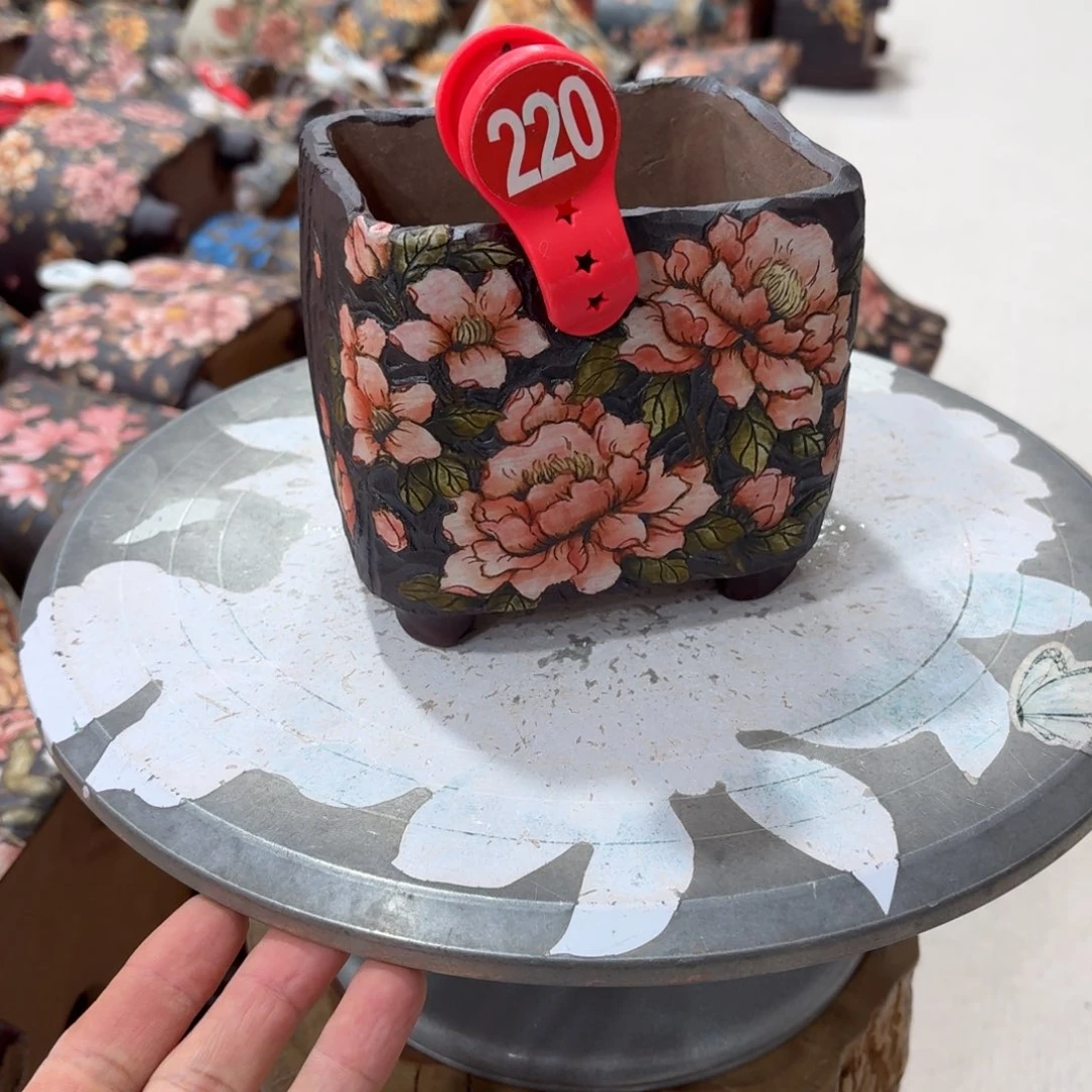 小***别花盆紫砂陶瓷多肉花盆精品