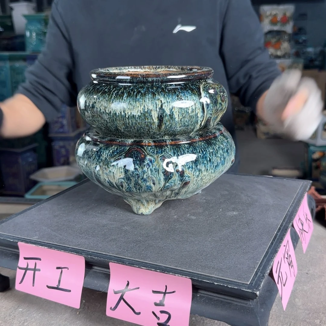 一风堂石湾花盆。微瑕