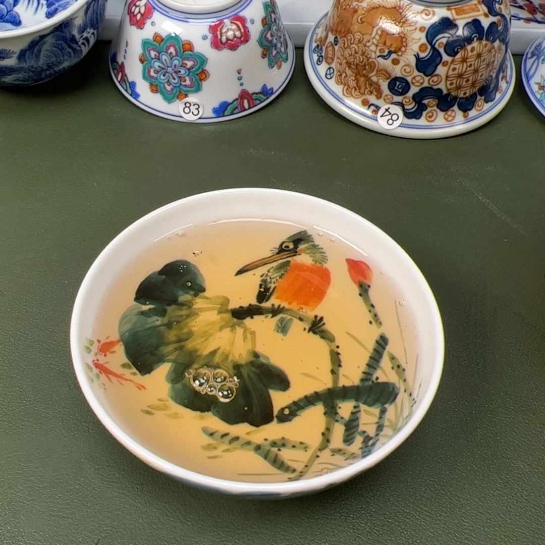 陶瓷景德镇纯手工纯手绘茶具木木