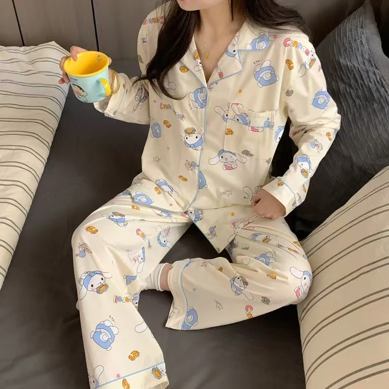 格子推荐~日系甜美风卡通家居服套装