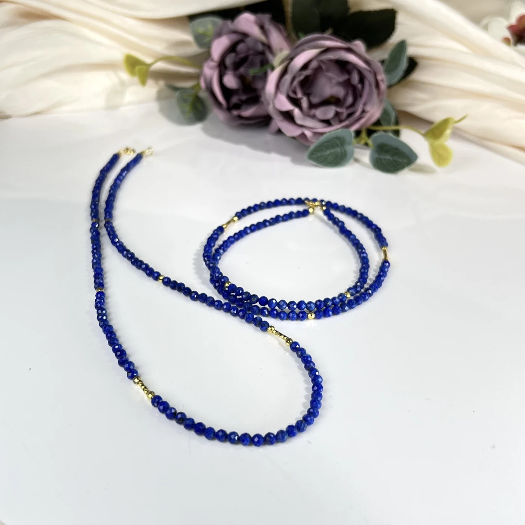 【铭记珠宝】青金石DIY项链19-DM01L298【多样性发一件】