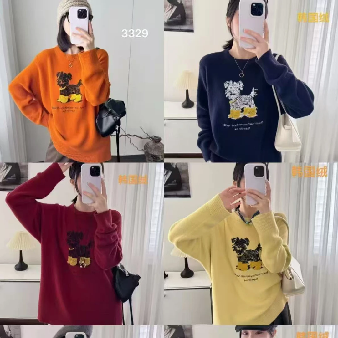 3329 高品质面料冬款大码女装加厚毛衣