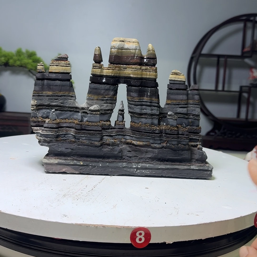 用***4石材灵璧石精品摆件