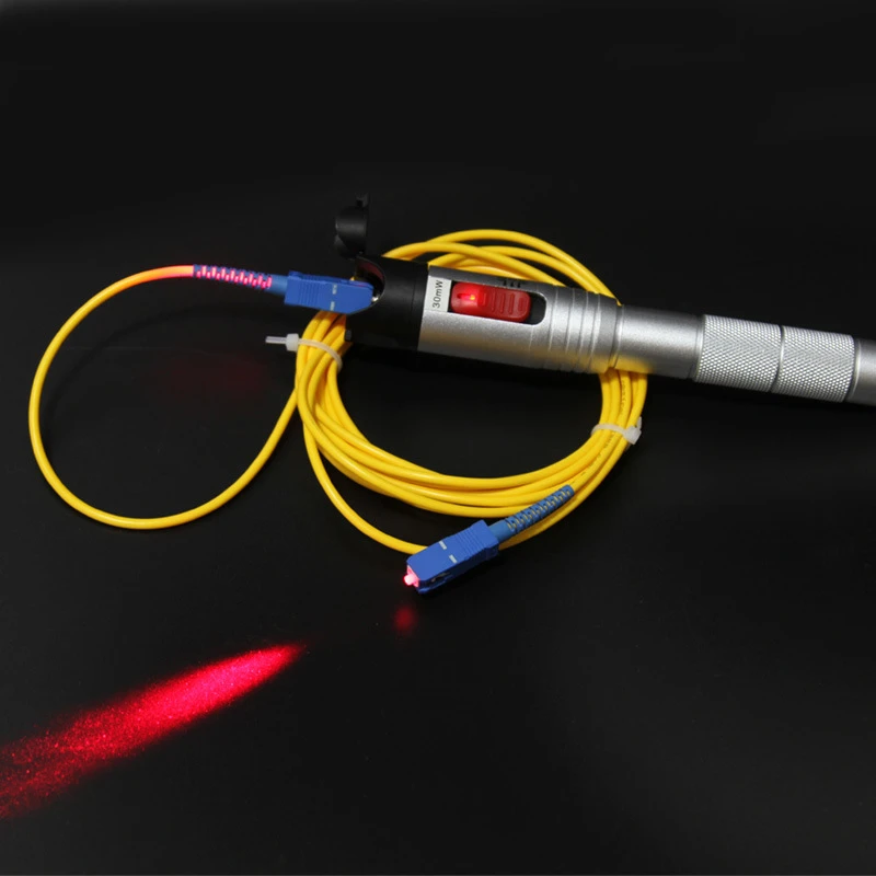 打光公里红光笔精明鼠红光30测试光纤红光NF-90430km光源