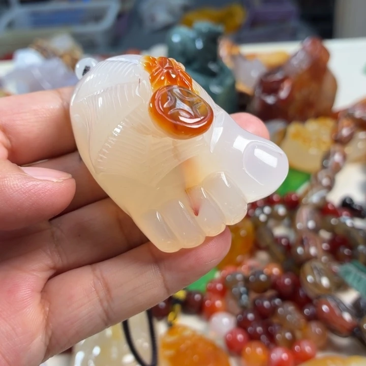 玛瑙/玉髓未镶嵌吊坠(不含链)