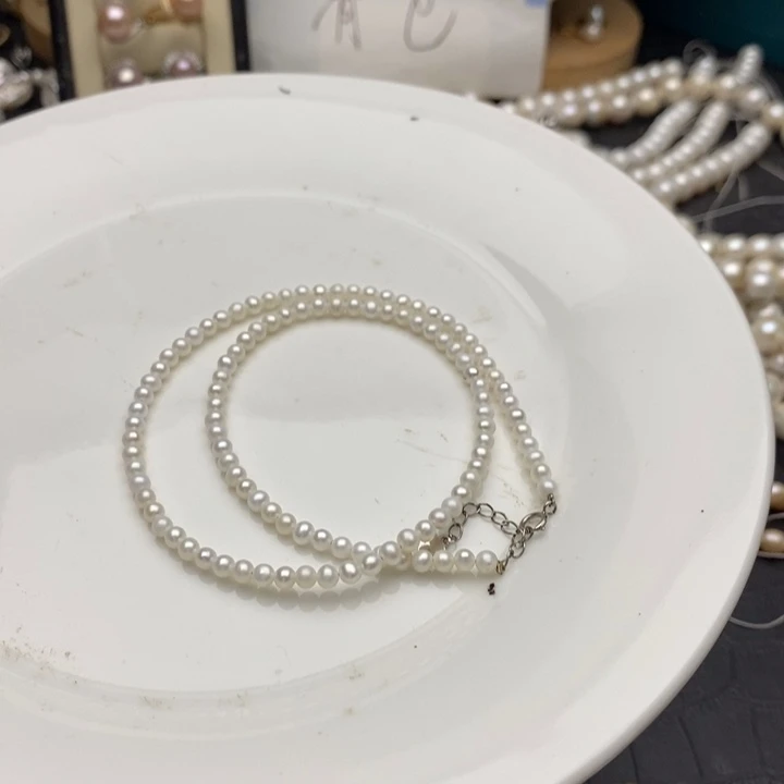 淡水珍珠合金颈饰018