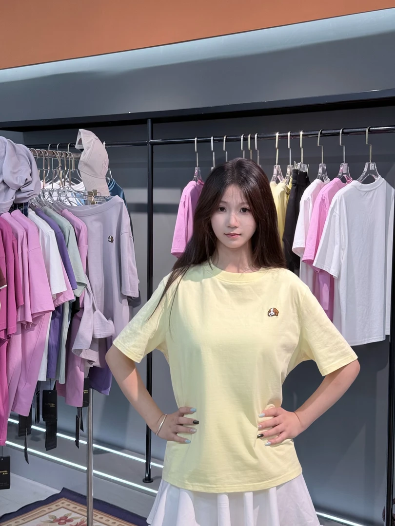 2025夏季新款【斑纹狗】时尚休闲T恤宽松显瘦百搭慵懒风短袖上衣