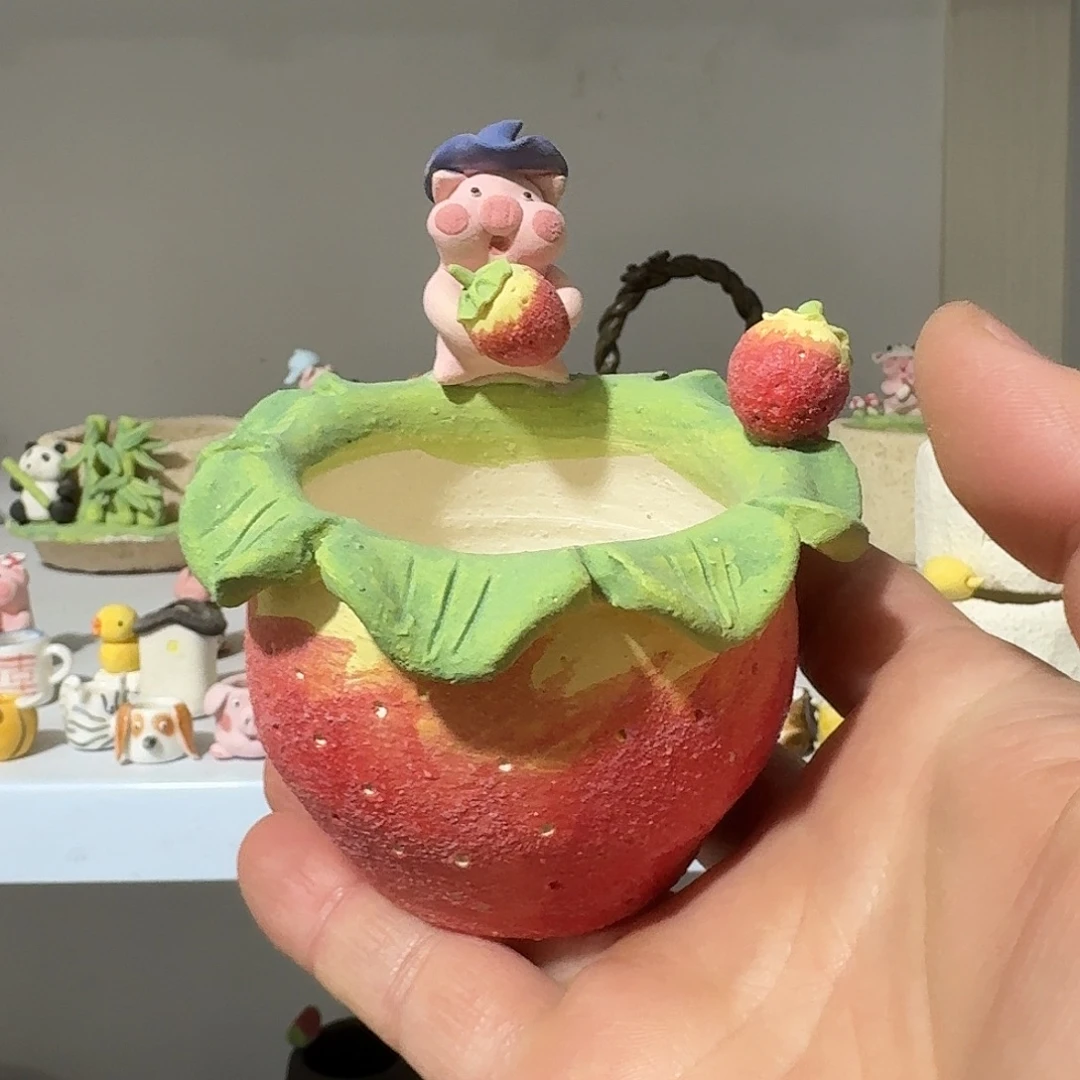 厂家直销手工花盆摆件