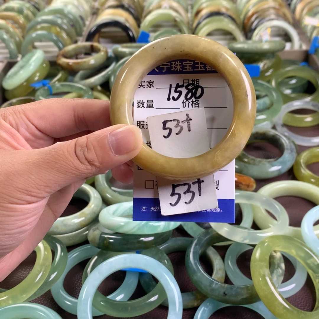未镶嵌蛇纹石玉手镯1580