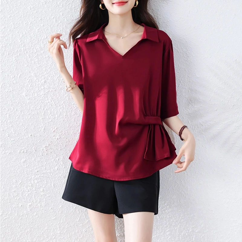 设计感衬衣百搭大码女装衬衫时尚休闲宽松遮肉显瘦微胖气质上衣