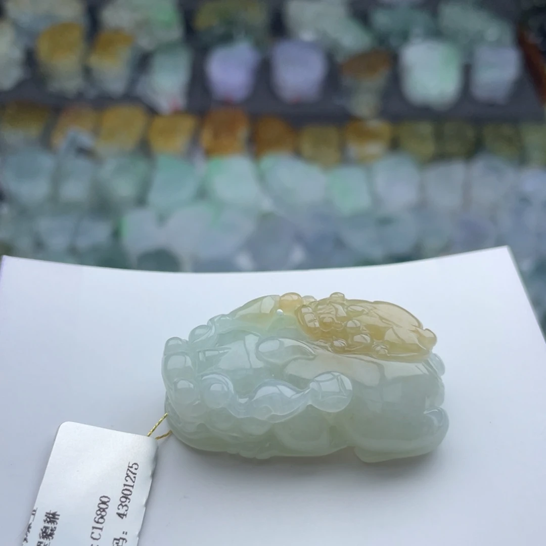 翡翠未镶嵌颈饰貔貅