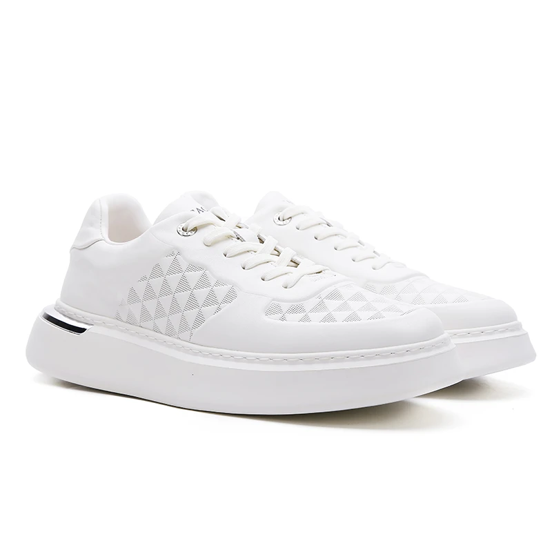 25年春夏小白鞋新款男鞋百搭驾车懒人鞋带时尚男鞋百搭男鞋休闲鞋